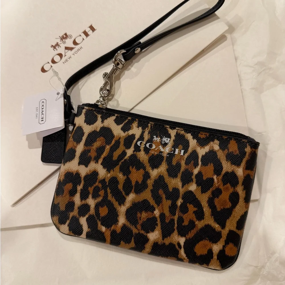 Coach Animal Print Wristlet - Picture 6 of 6